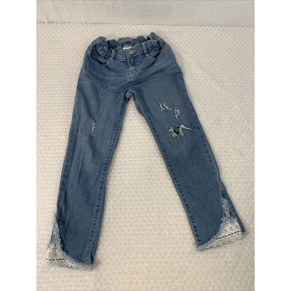 Wallflower Girls light Jeans sz 12 - Distressed - Picture 1 of 4